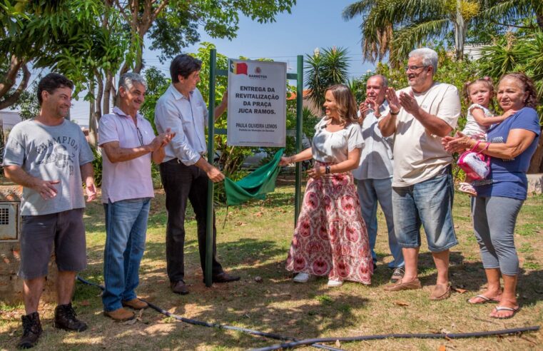 Prefeitura de Barretos entrega reformas e revitalizações de praças nos bairros Jardim Ramos e Nadir Kenan e aparelhos de atividades físicas no 33° BPM/I