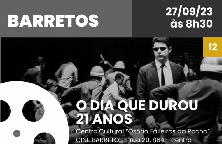 Estância Turística de Barretos tem sessões de filme no Teatro Cine Barretos nesta quarta-feira, 27