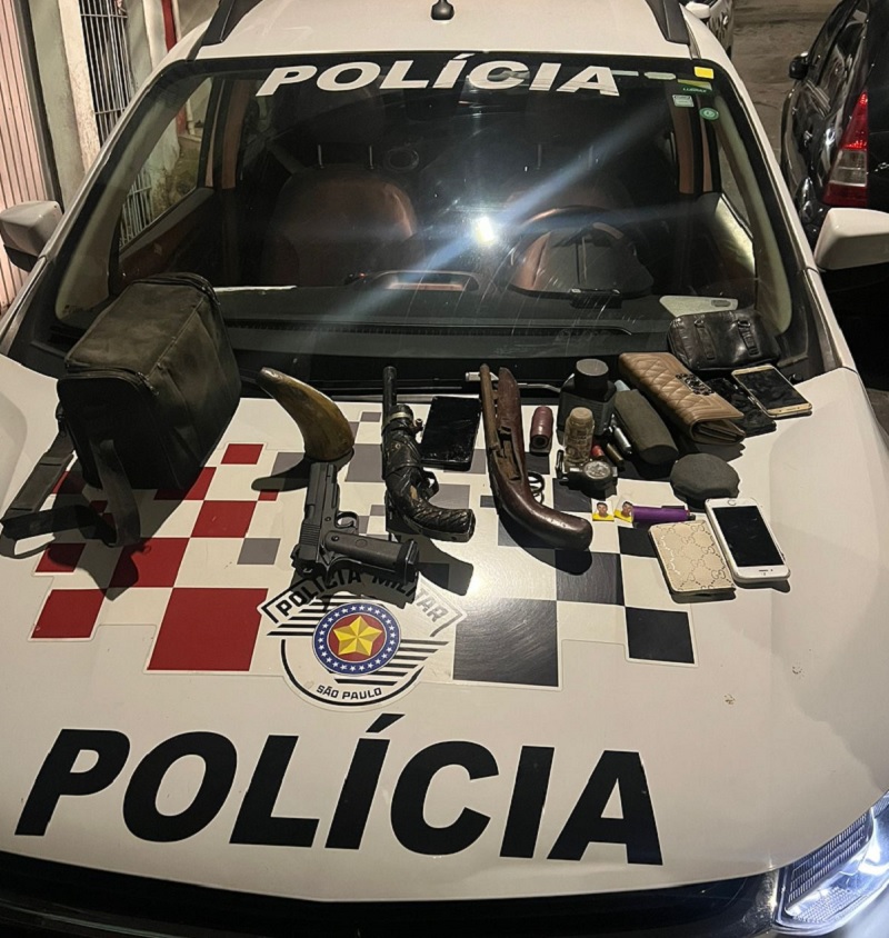 Quadrilha especializada em roubo de motos é presa com armas e peças automotivas no Grajaú