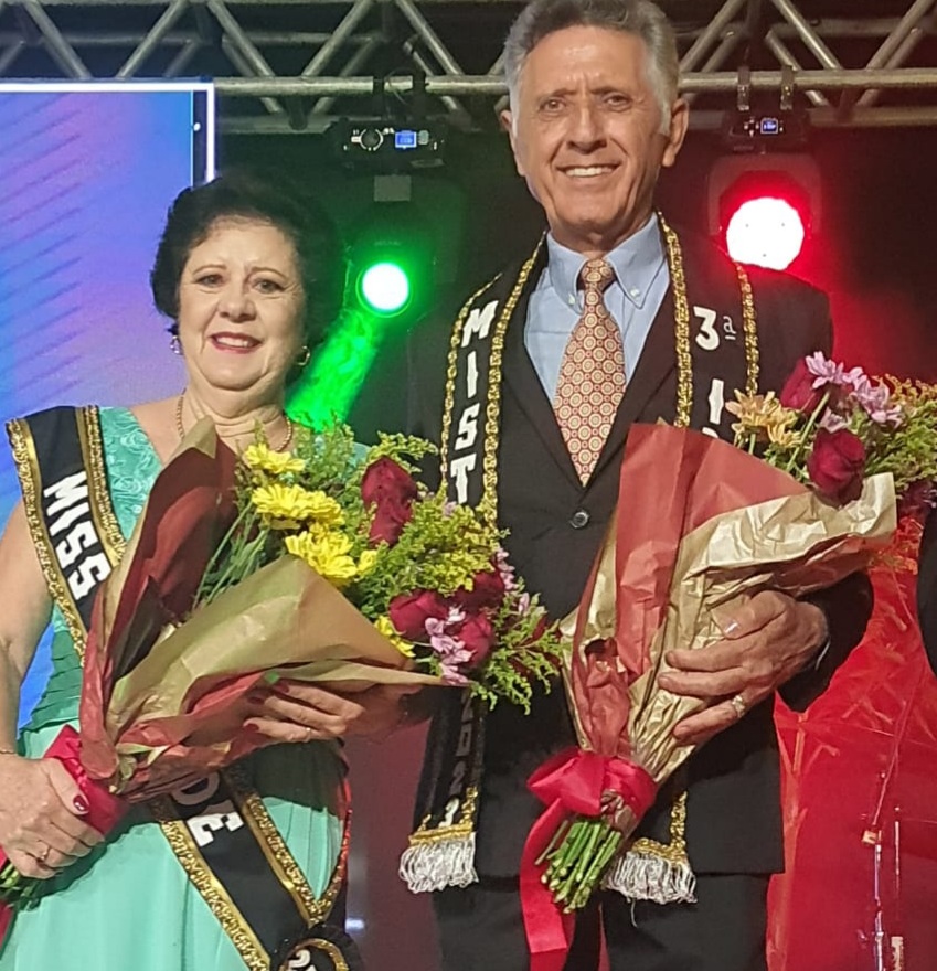 Casal da Fundação LVF ganha concurso Miss e Mister 3ª Idade