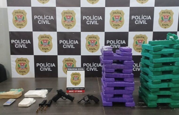 DEIC Ribeirão localiza drogas e armas em imóvel vazio em Barretos