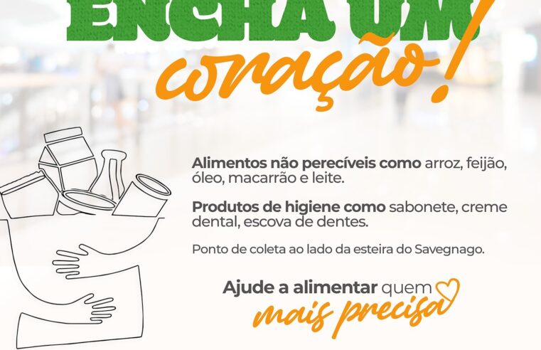 Campanha de arrecadação de alimentos tem início no North Shopping Barretos