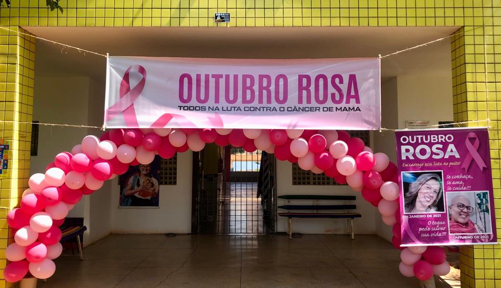 Outubro Rosa: Alunos da Rede Municipal de Ensino participam de conscientização