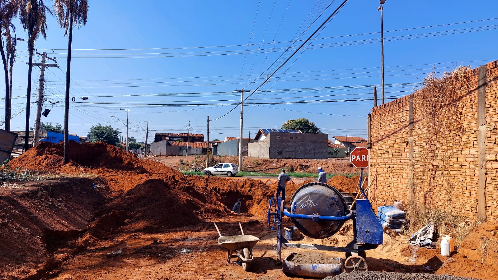 Obras de drenagem no Jardim Caiçara chegam à Avenida Loja Maçônica Fraternidade Paulista