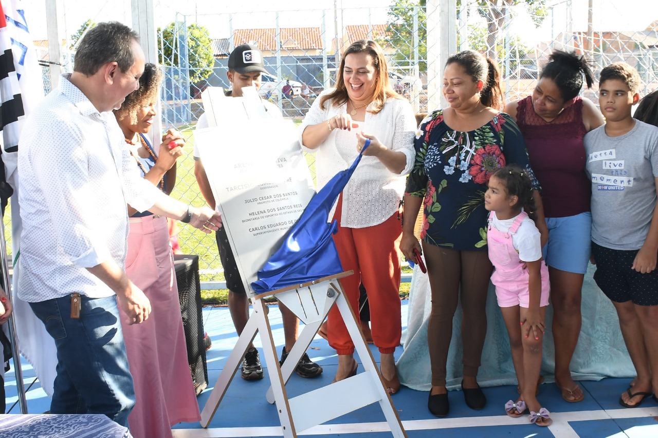 Gestão Tuta e Eloísa inaugura novos equipamentos da superintendência de esportes no município de Colômbia