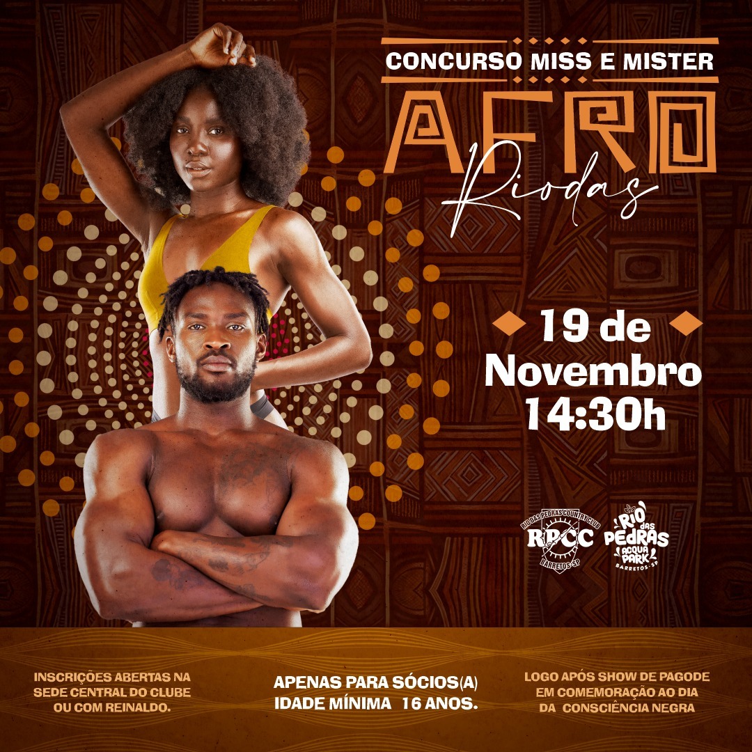 Inscrições abertas para o Concurso “Miss e Mister Afro RioDas”