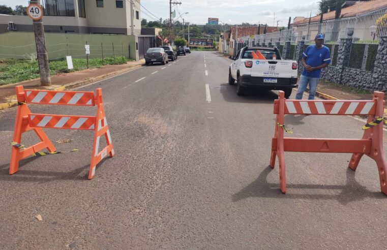 SAAE realiza manutenção em trecho no centro