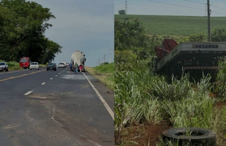 Colisão na SP-425 envolve três veículos em Olímpia