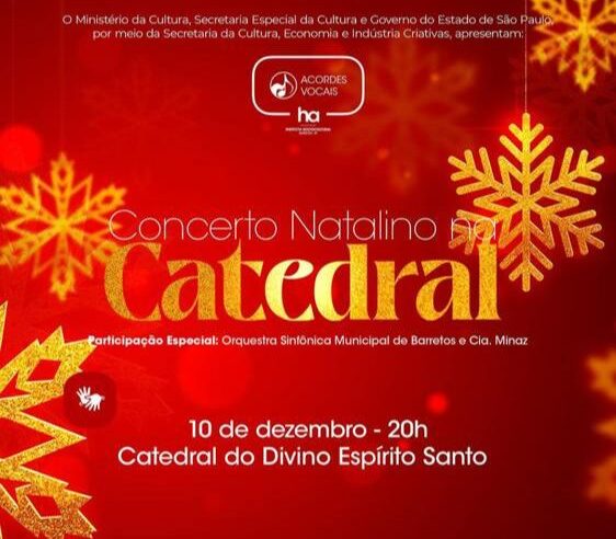 Concerto Natalino acontece hoje na Catedral