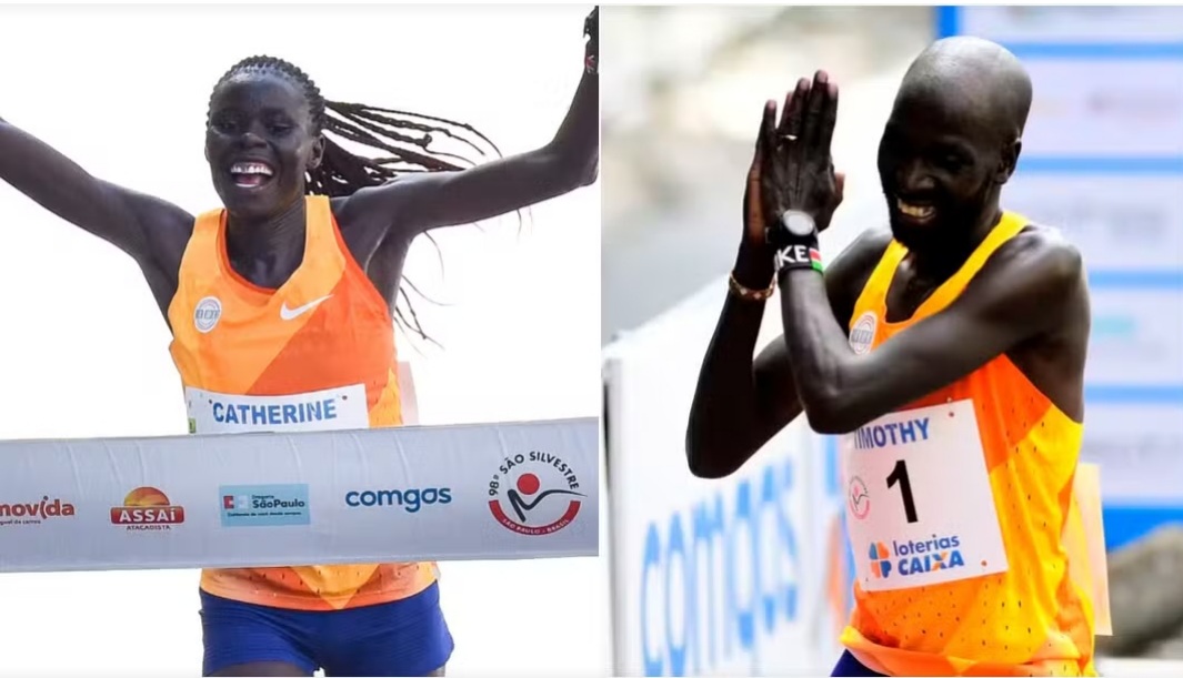 Quenia domina corrida São Silvestre no feminino e masculino