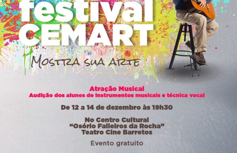 Cemart realiza audição com alunos dos cursos de instrumentos e técnica vocal