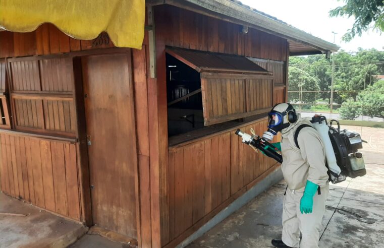 Controle de Vetores realiza nebulização em área com caso positivo