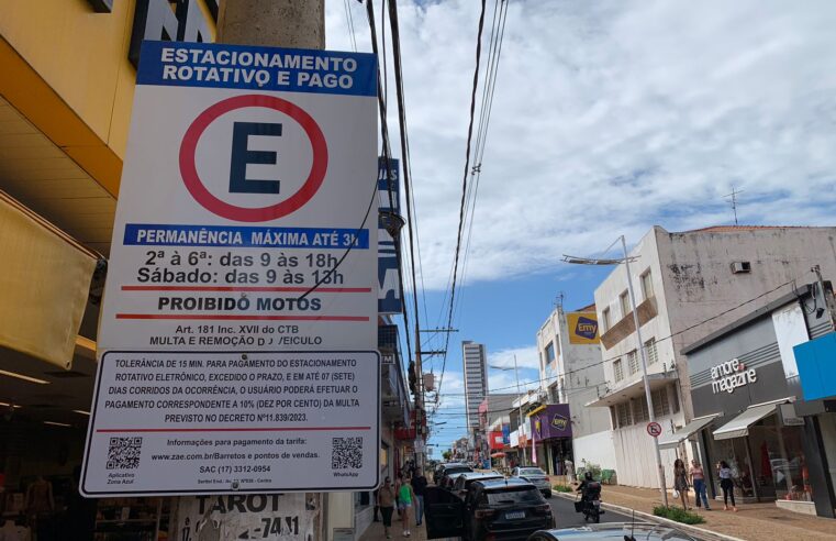 Prefeitura de Barretos informa sobre prazo para regularização na Zona Azul Eletrônica