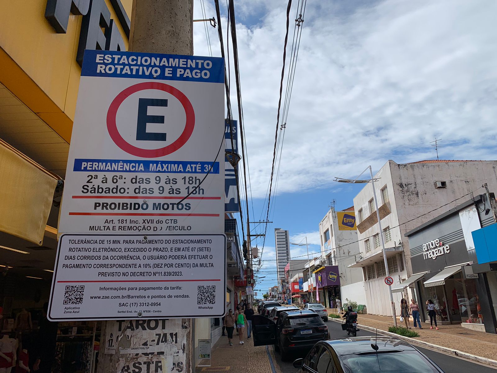 Prefeitura de Barretos informa sobre prazo para regularização na Zona Azul Eletrônica