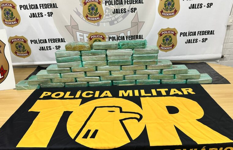 Polícia Rodoviária e Polícia Federal apreendem 42 kg de drogas