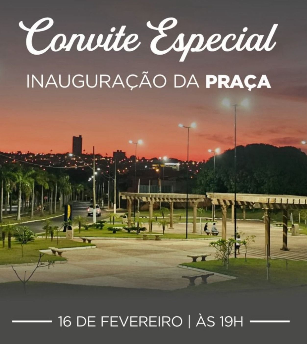 Inauguração Praça Parque dos Ipês acontecerá sexta-feira (16/02)