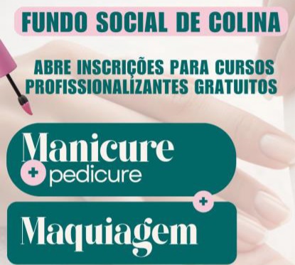 Fundo Social de Colina abre inscrições para cursos profissionalizantes