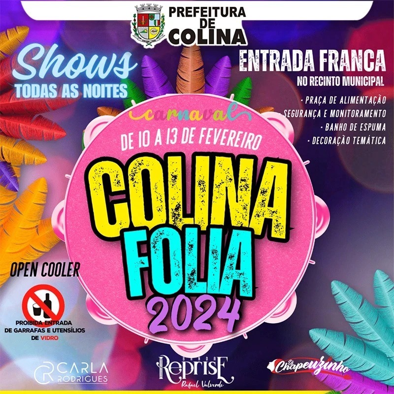 Prefeitura confirma “Colina Folia 2024” no Recinto Municipal