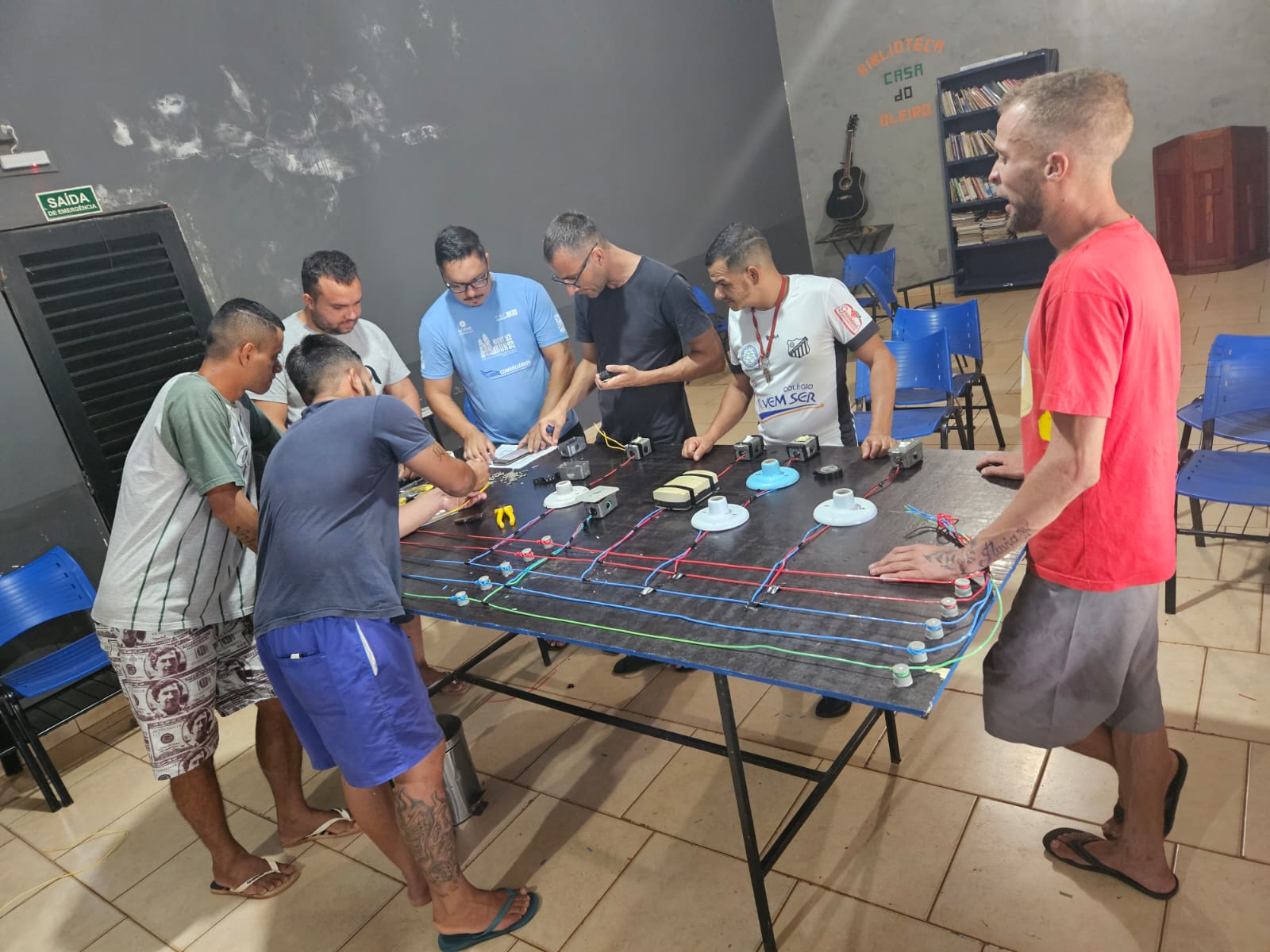 Curso do SENAR de eletricista é realizado na chácara do Oleiro