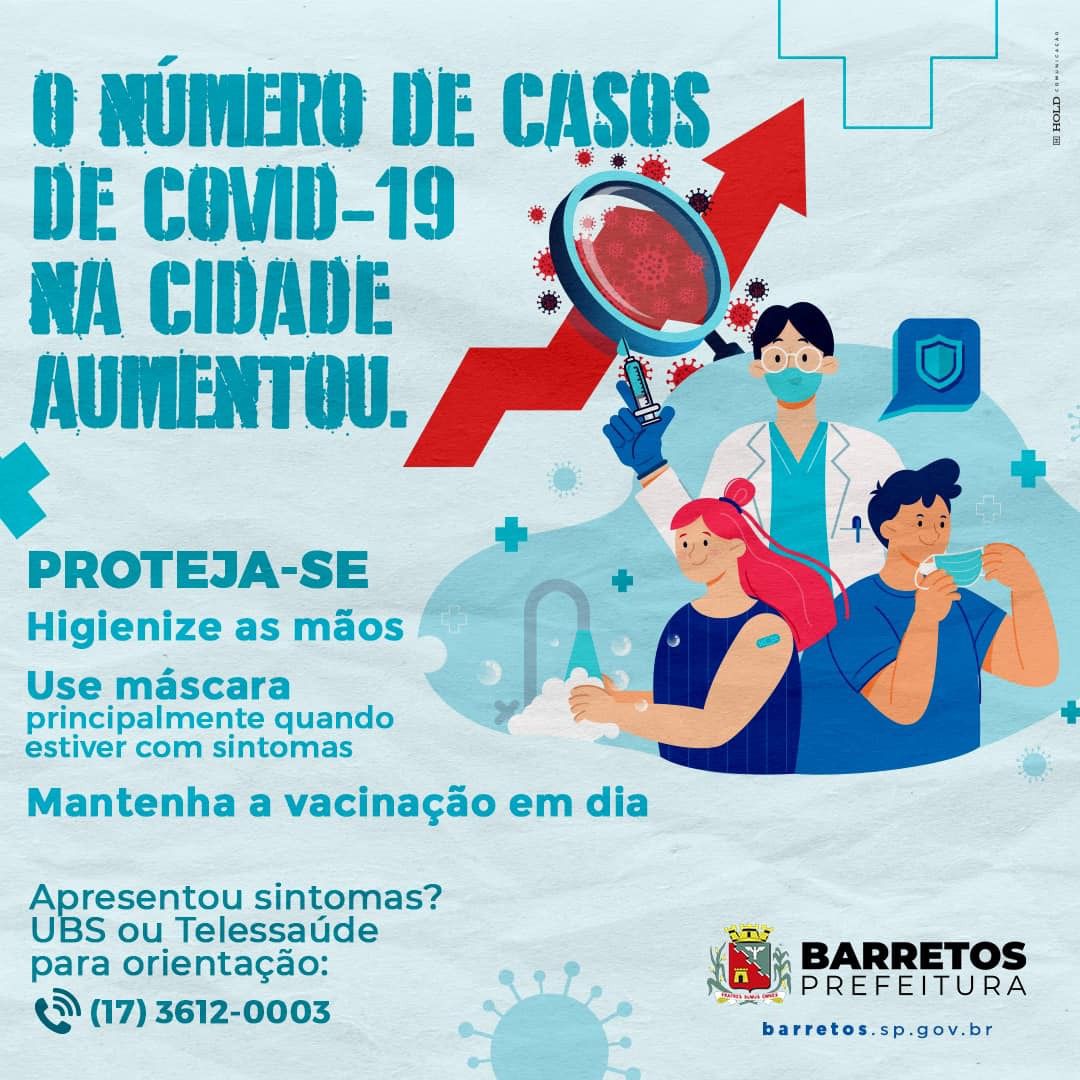  Saúde orienta população diante de crescimento dos casos de Covid-19