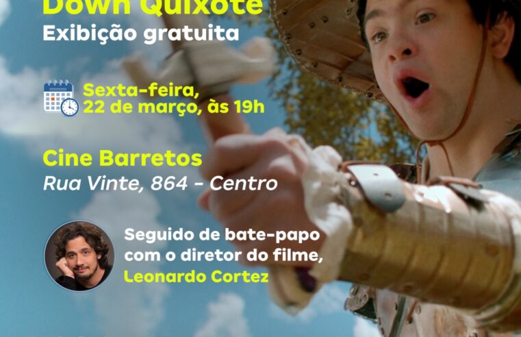 Prefeitura exibe filme “Down Quixote”, com elenco 100% composto por atores com Síndrome de Down