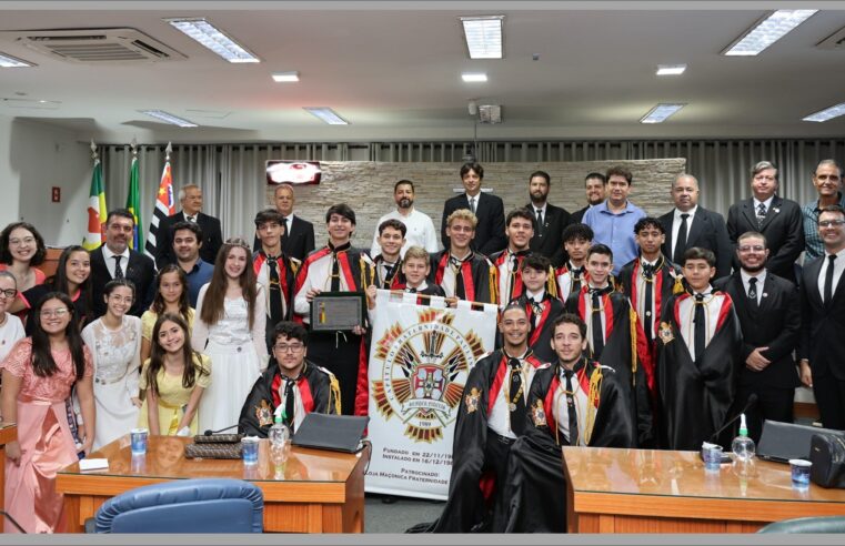 Dia do DeMolay foi comemorado em Sessão Solene na Câmara