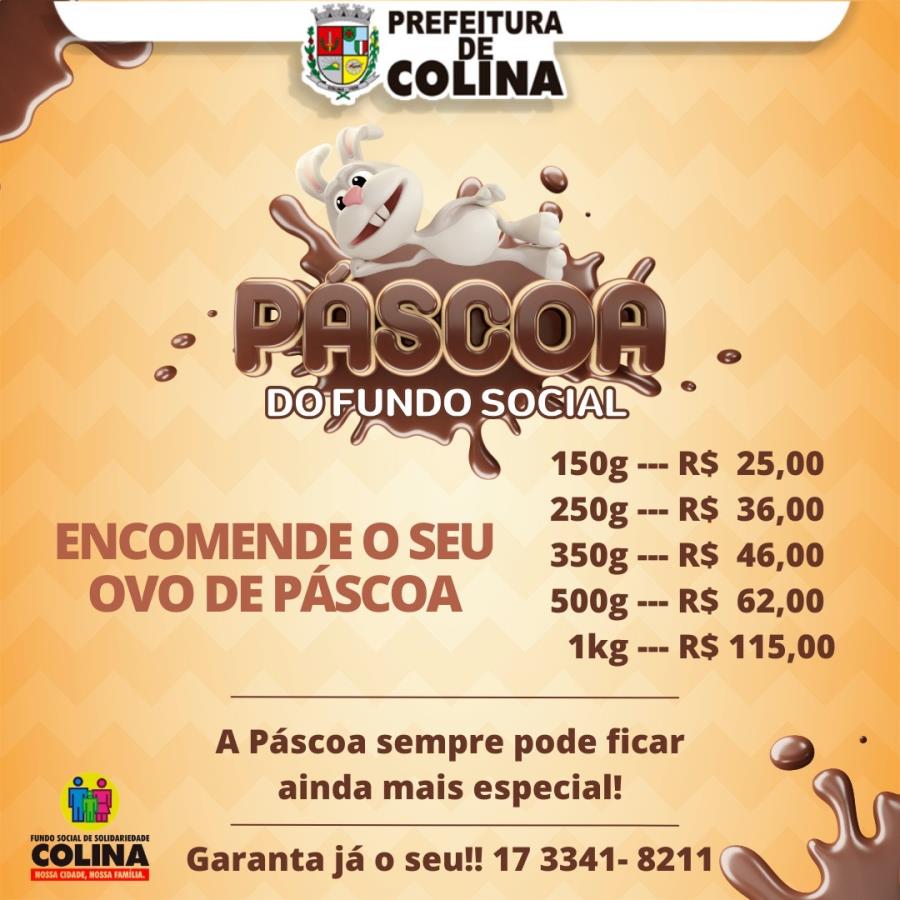 Fundo Social de Colina produz ovos de chocolate para Páscoa 2024