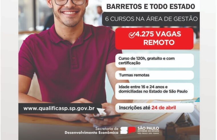 Qualifica SP – Meu Primeiro Emprego: Jovens de Barretos podem se inscrever até dia 24 de abril