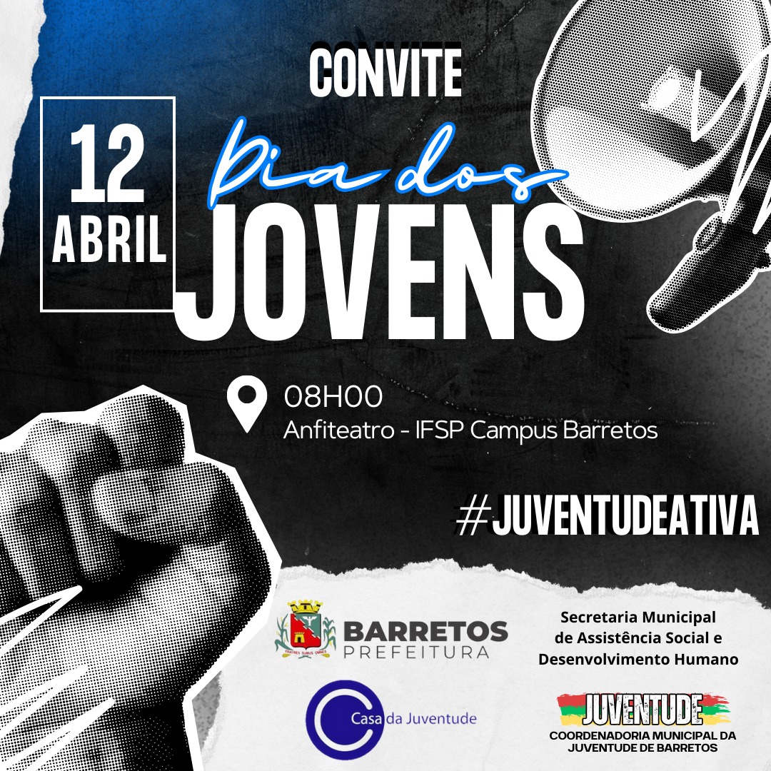 Dia do Jovem é celebrado com evento aberto a todos, nesta sexta de manhã