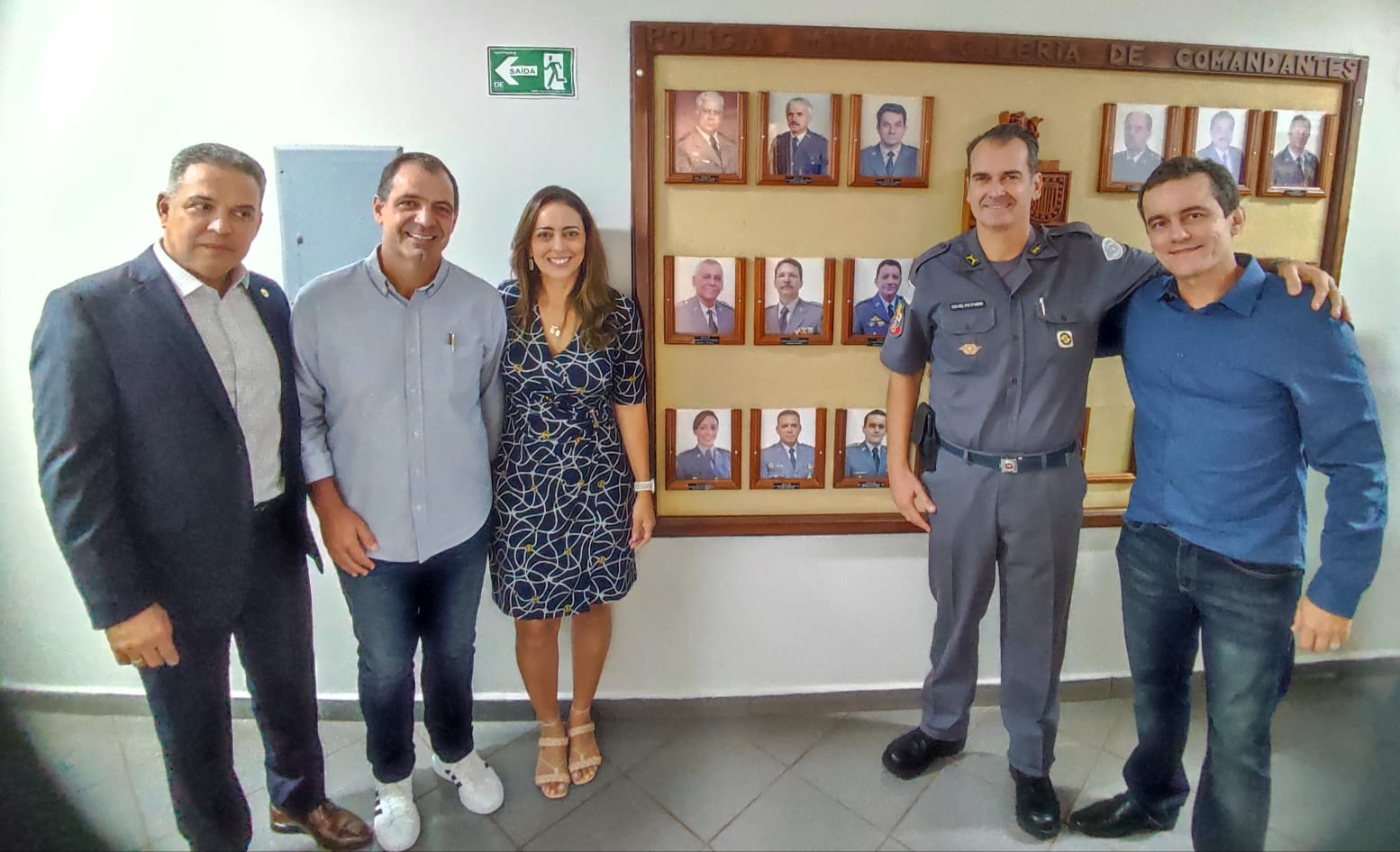 Três ex-comandantes do Batalhão são homenageados na galeria dos ex-comandantes