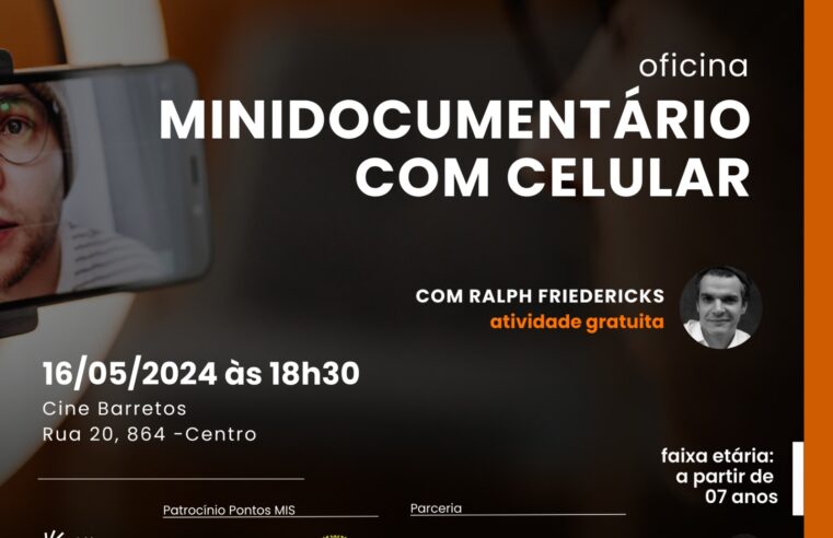 “Minidocumentário com celular” é tema de oficina Pontos MIS em Barretos