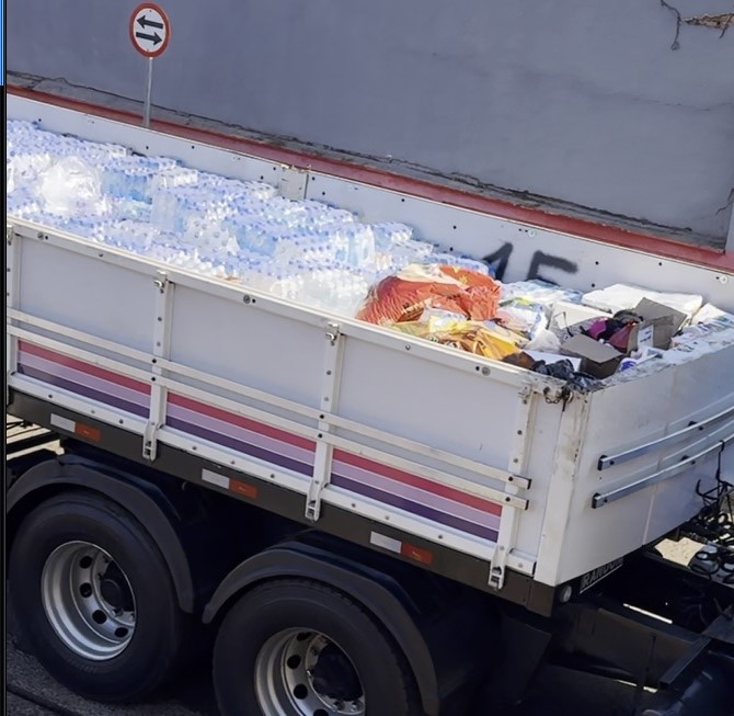 Batalhão envia para o CPI-3 carreta com donativos para o SUL