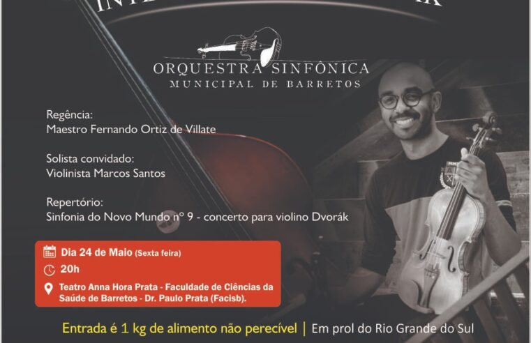 Orquestra Sinfônica Municipal de Barretos apresenta Concerto Internacional com obras de Dvorák