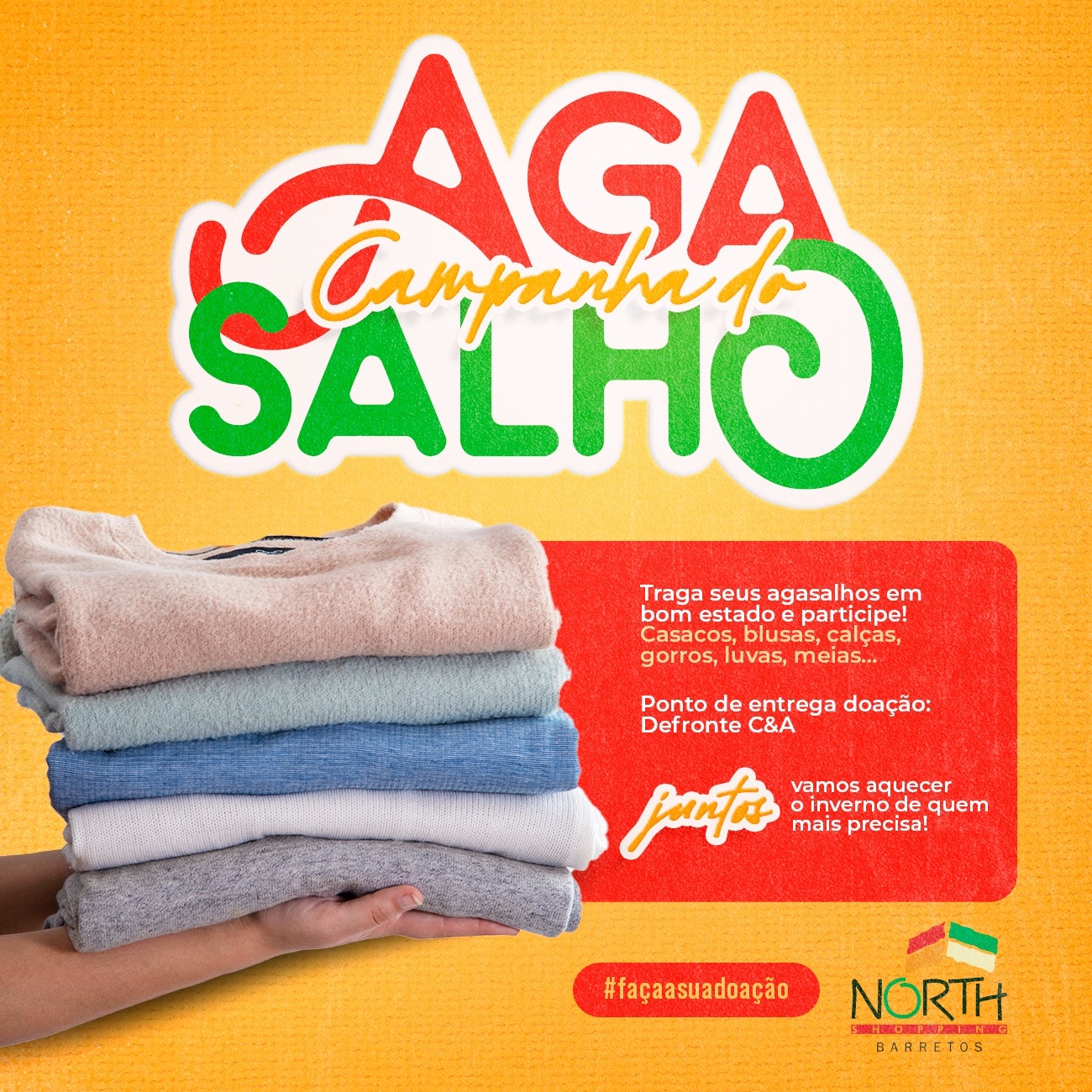 Campanha de Agasalho 2024 do North Shopping Barretos começou