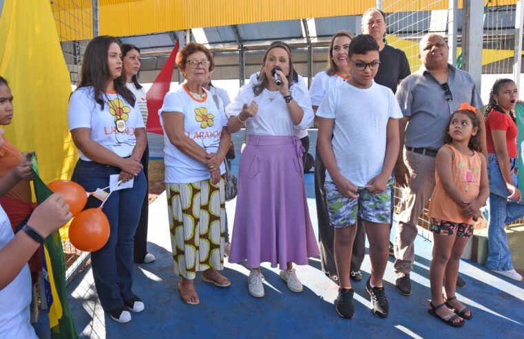 Prefeitura inaugura quadra poliesportiva da E.M. Prof. Dorotóvio do Nascimento Filho