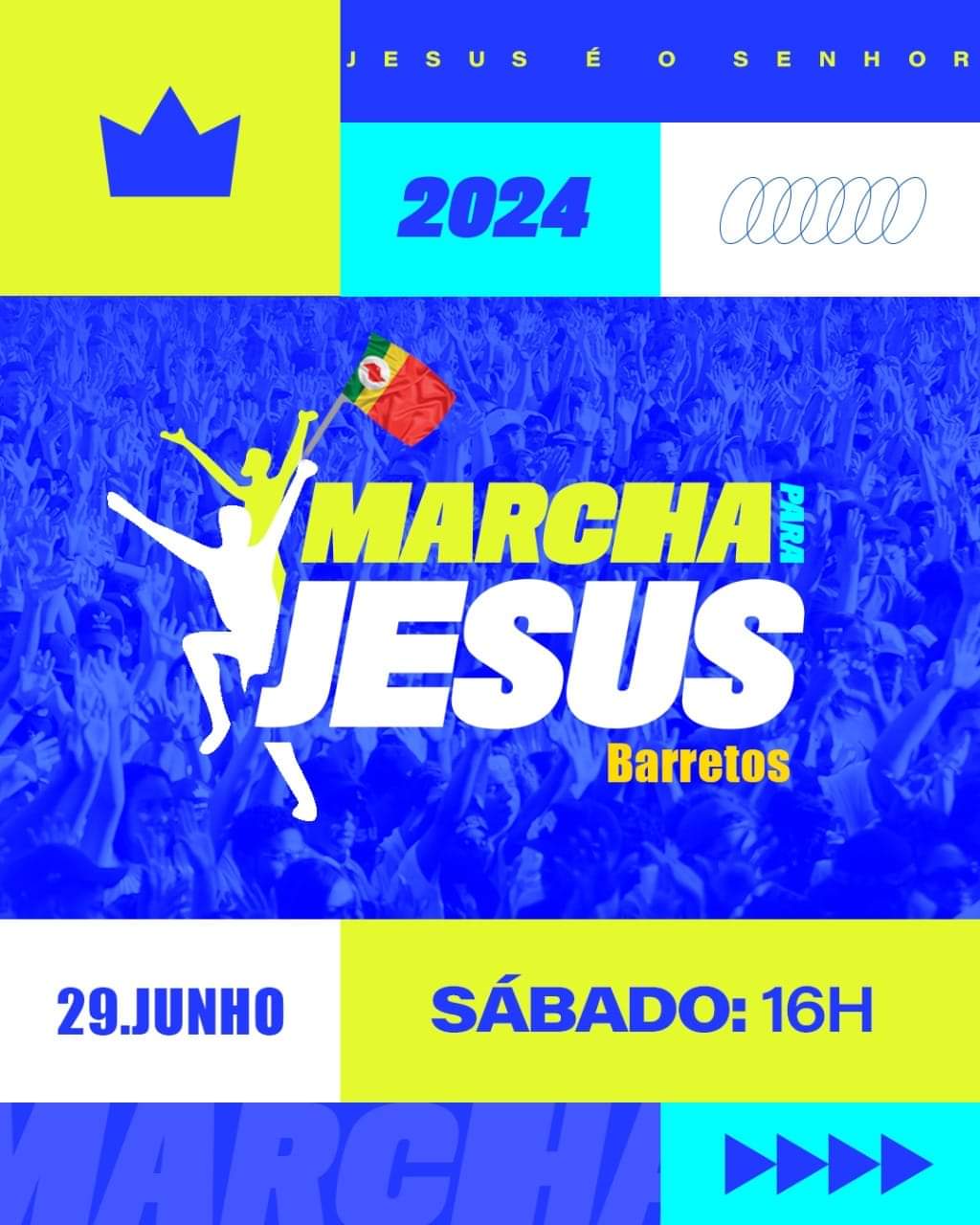 Marcha Para Jesus Barretos acontece no dia 29 de junho