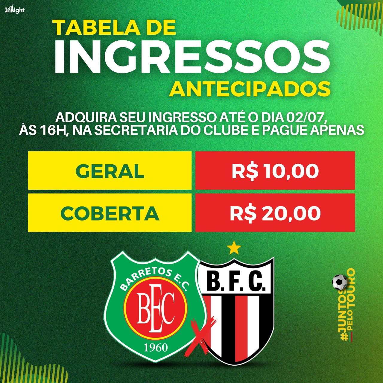 Ingressos à venda para Barretos e Botafogo
