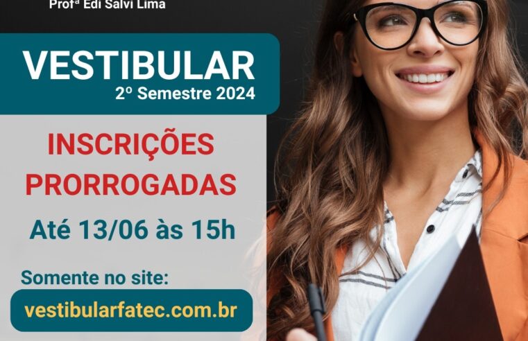 Inscrições para o Vestibular da Fatec Barretos terminam nesta quinta-feira, 13