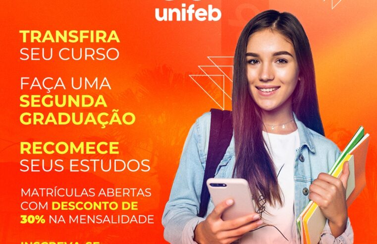 UNIFEB abre inscrições para transferência, reingresso e segunda graduação