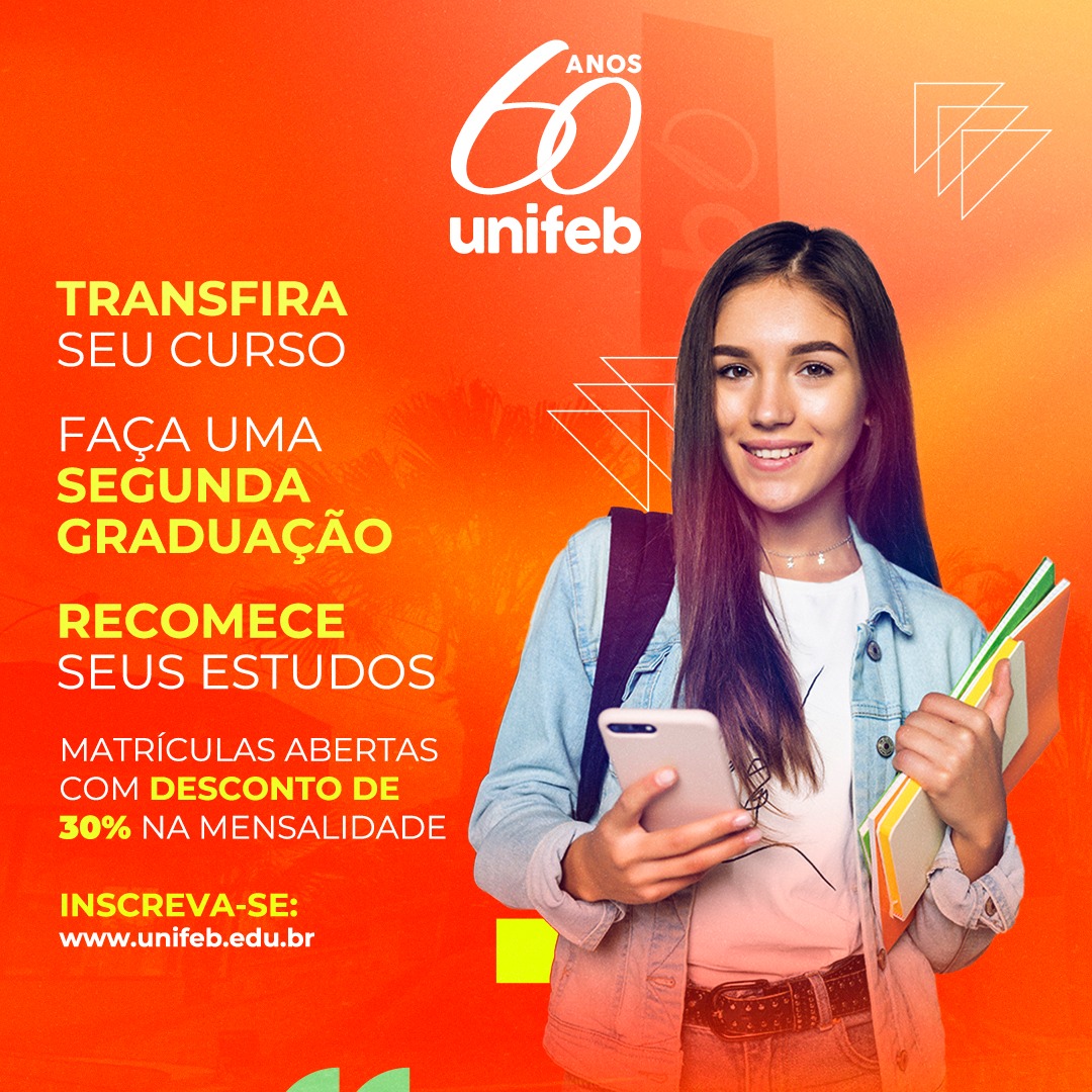 UNIFEB abre inscrições para transferência, reingresso e segunda graduação