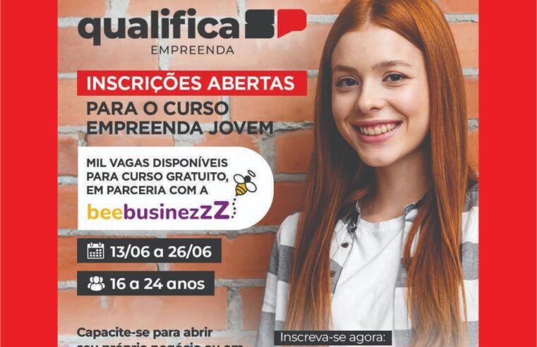 Atenção barretense: Inscrições abertas para mil vagas do curso Empreenda Jovem