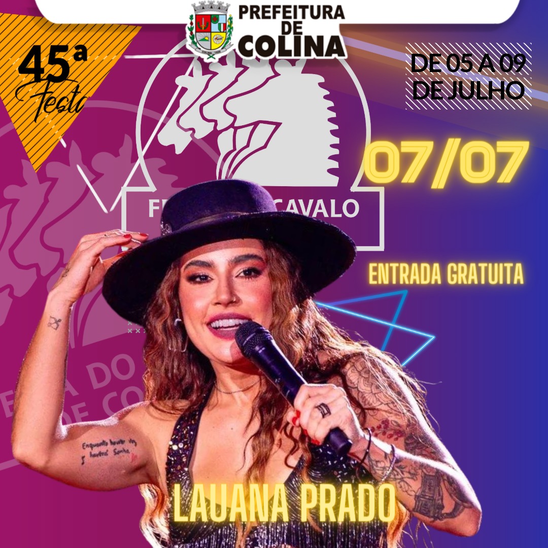 Lauana Prado é atração na Festa do Cavalo de Colina