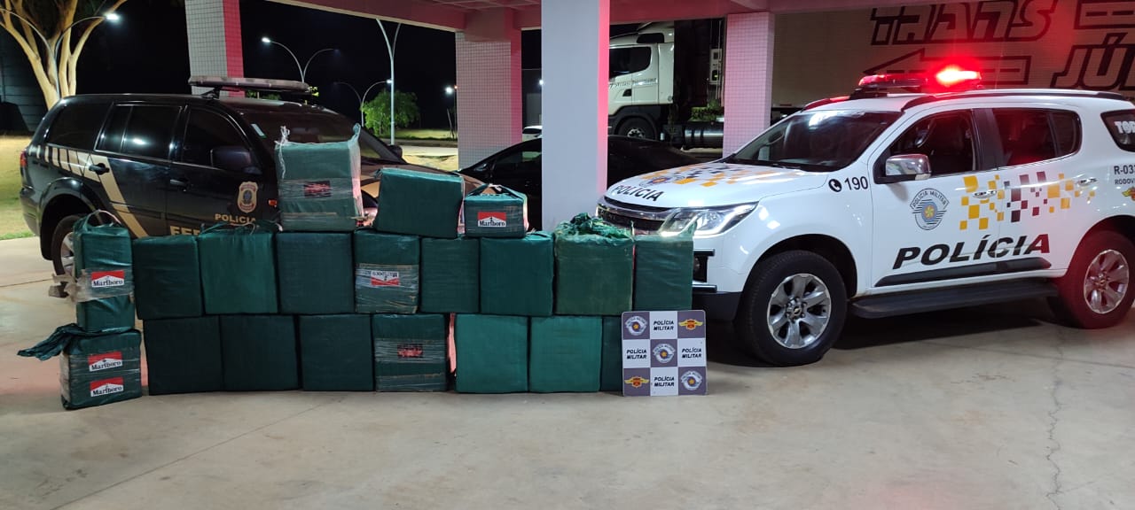 Operação da Polícia Rodoviária e Polícia Federal apreende 615 kg de cocaína em Guapiaçu