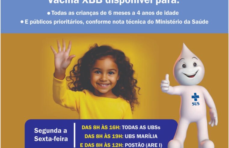 Vacinação contra a covid-19 em todas as UBSs e Novo Postão