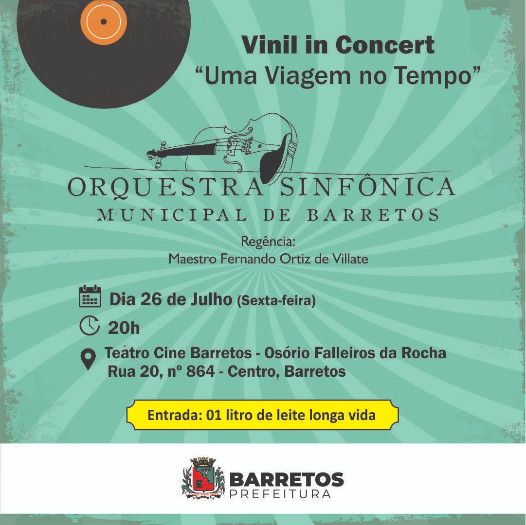 Orquestra realiza concerto com flashback no Cine Barretos