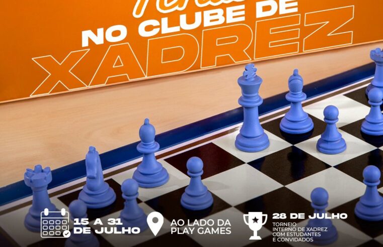 Nas férias de julho do North Shopping, “Clube de Xadrez” realiza oficinas, palestras e um torneio