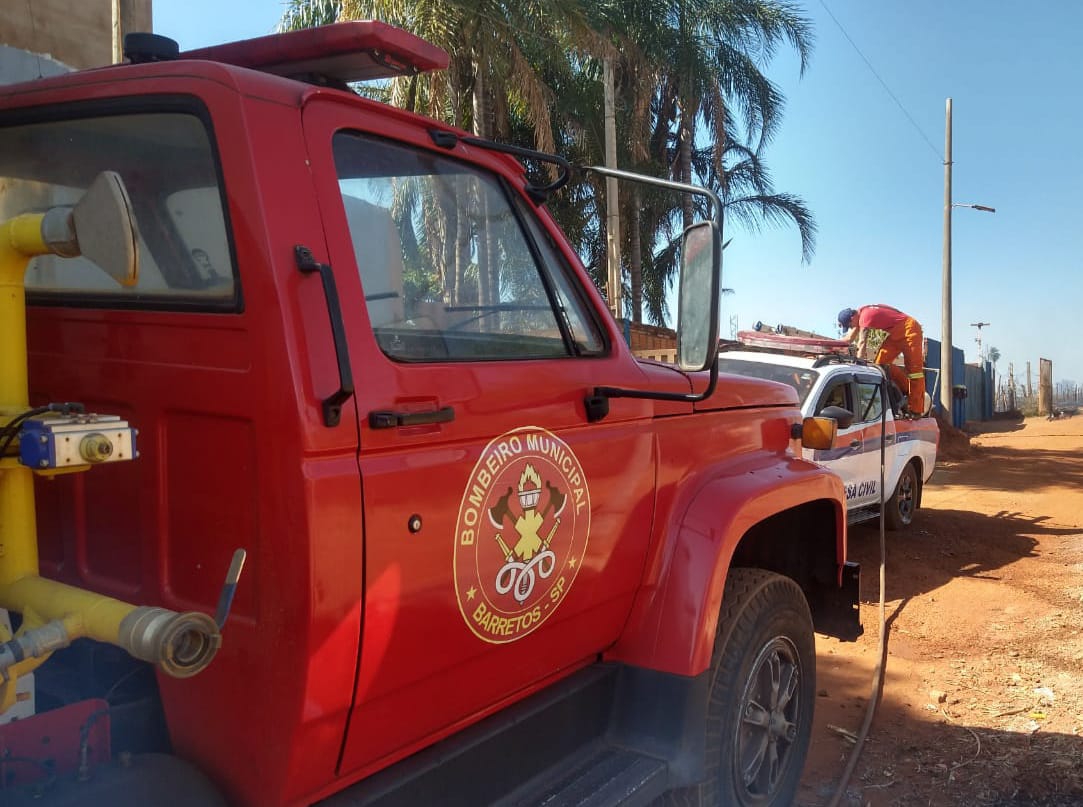 Incêndio em vegetação atinge área próxima a estrada Velha de Guaíra