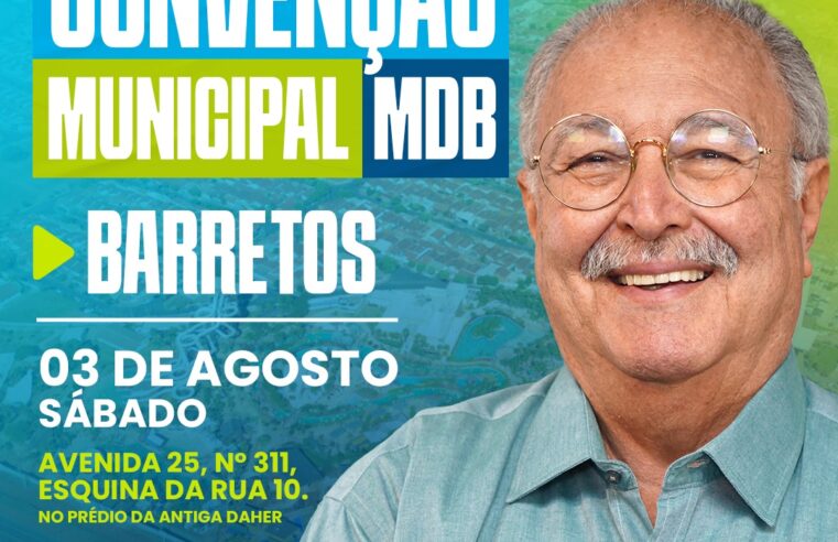 Convenção do MDB muda para sábado, dia 3