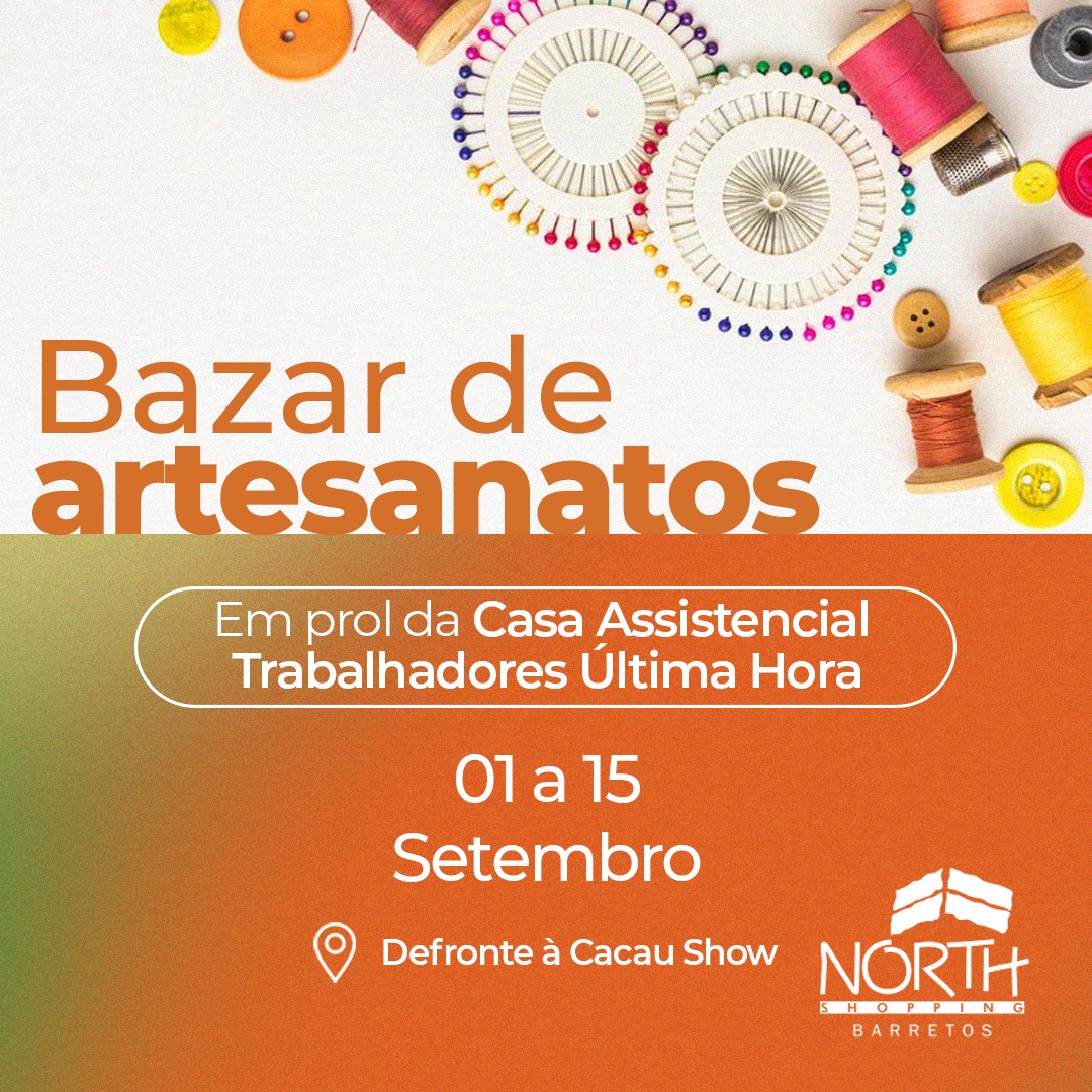 Setembro traz duas edições de Bazar Solidário no North Shopping