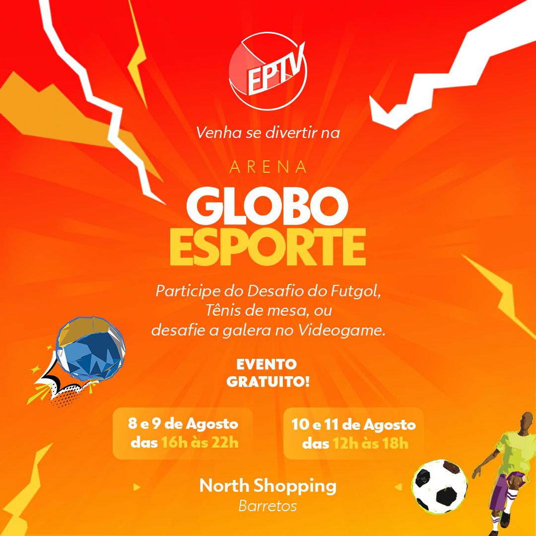 “Arena Globo Esporte” é atração no fim de semana do Dia dos Pais no North Shopping